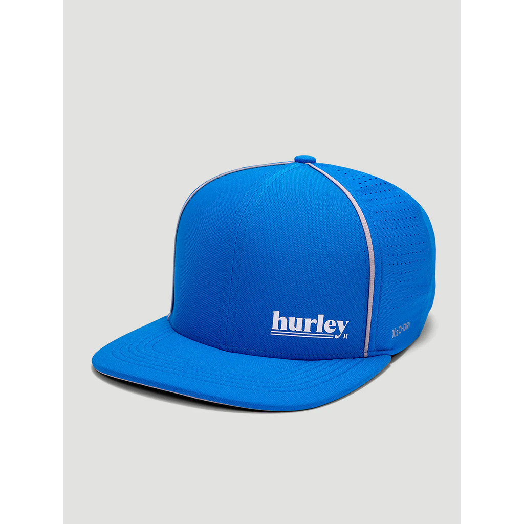 Boné Hurley Original Aba Reta Flexível Puff Azul Snapback