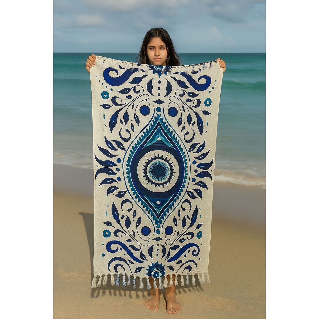 Canga De Praia E Piscina Lindas Estampas Olho Grego Grande