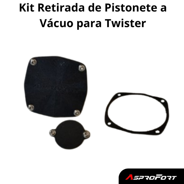 Kit Retirada Pistonete a Vácuo Twister 250 Carburada - Asprofort - Carburador Performance Competição