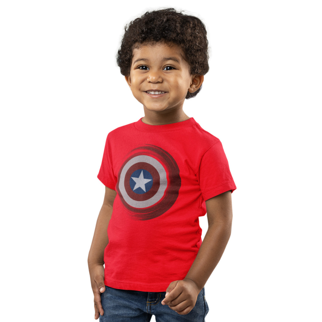 Camiseta Infantil Juvenil Masculina Capitão América Moda Tendencia Menino Qualidade Top  Adolescente