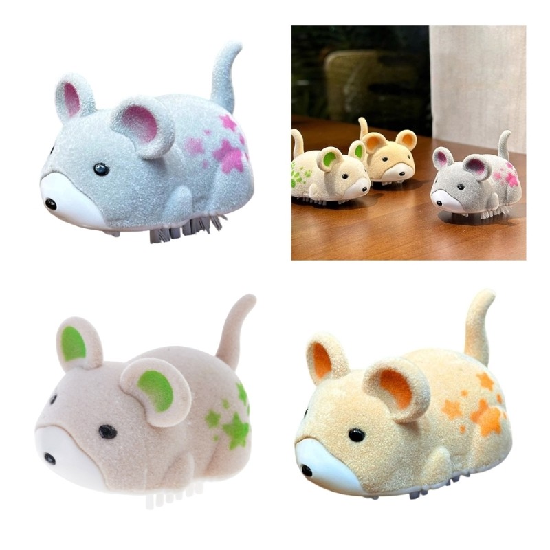 FQMM Elétrico Hamster Gatos Brinquedo Realista Reunindo Design Automático Jogo Interativo Seguro Para Exerc