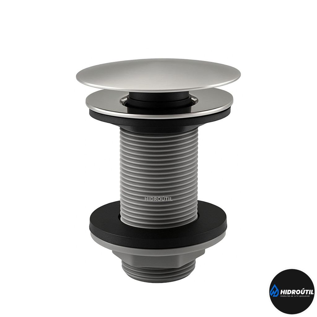 Válvula Click Botão Inox Cromado Lavatório Cuba Lavabo Inteligente ABS 7/8 em Oferta na Shopee