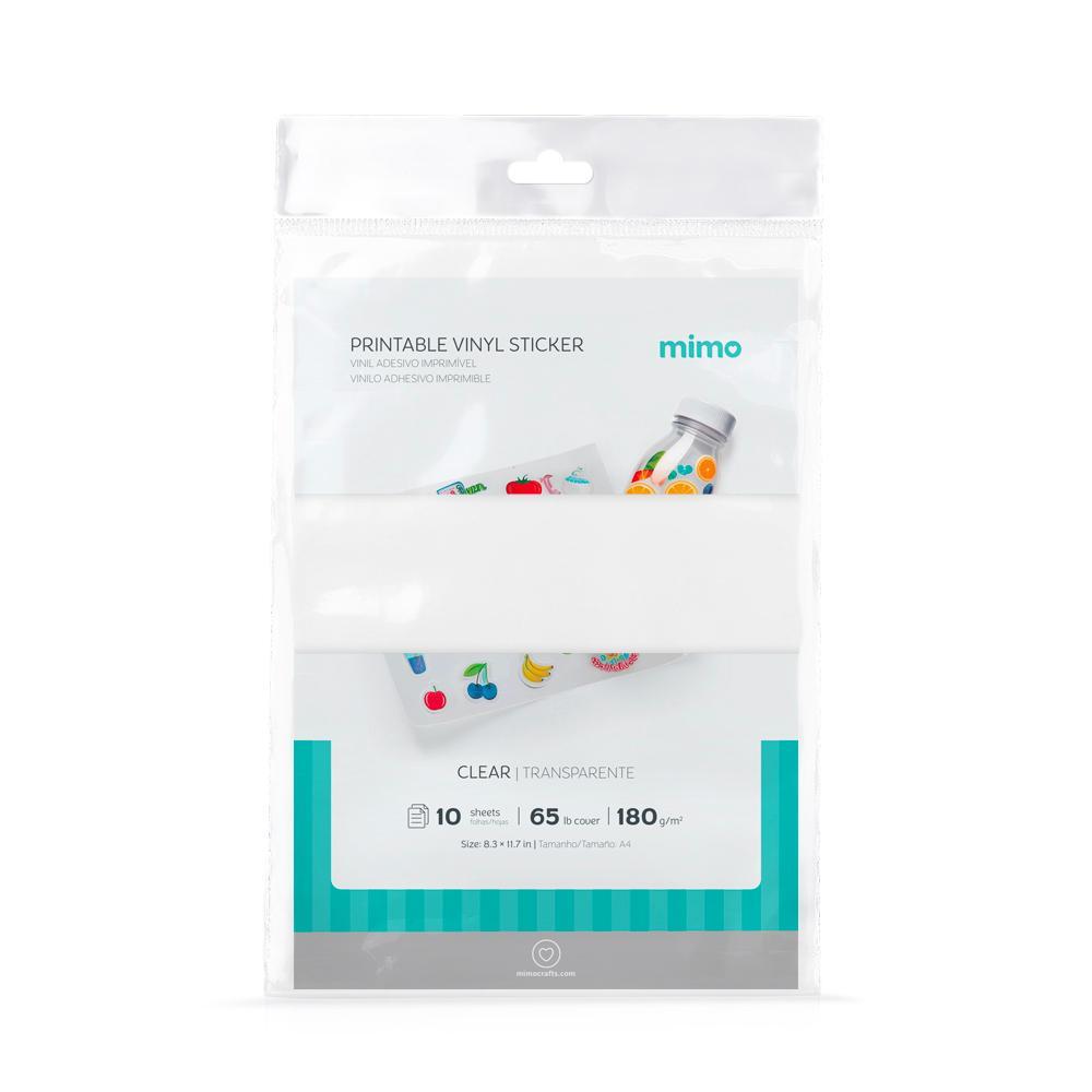 Vinil Adesivo Imprimível Transparente - Mimo - A4 10 fls em Oferta na Shopee