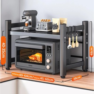 Rack Metálico Multiuso Ajustável Suporte Para Microondas em Oferta na Shopee