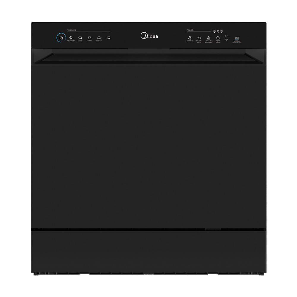 Lava Louças 8 Serviços Preta Touch Plus Midea MDWTF08B2 220V Lava Louças 8 Serviços Preta Touch Plus Midea MDWTF08B2 220V