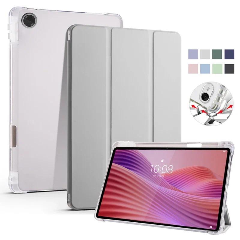 Para Lenovo Tab tb311fu Caso Com Suporte De Caneta Trifold PU Leaher Macio Traseiro Tablet 10.1 2025 tb311xu