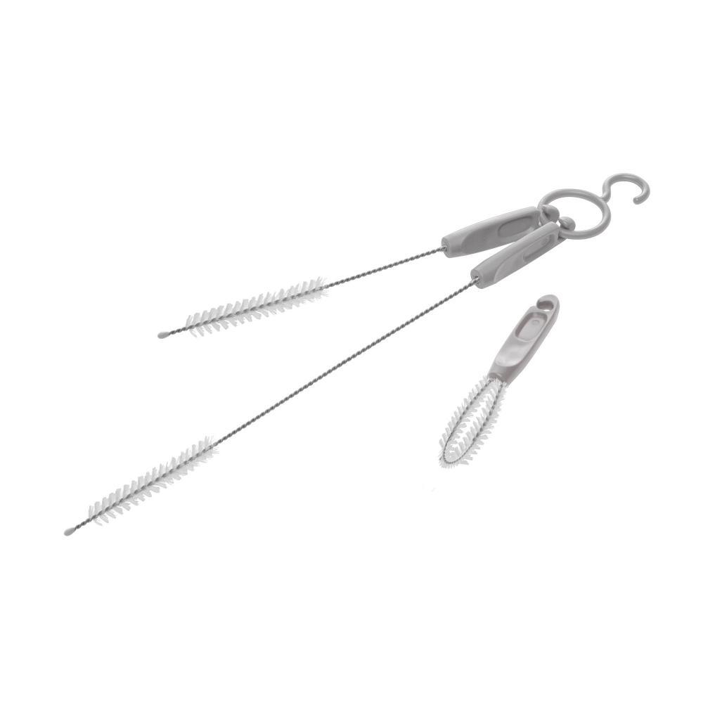 Imagem de Kit 3 Escovas Multiuso para Limpeza Cinza – Lyor