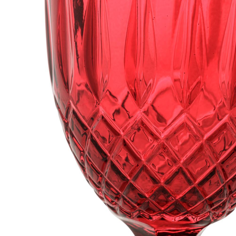 Taça para Água Greek 320ml Vermelha Vidro Wolff em Oferta na Shopee