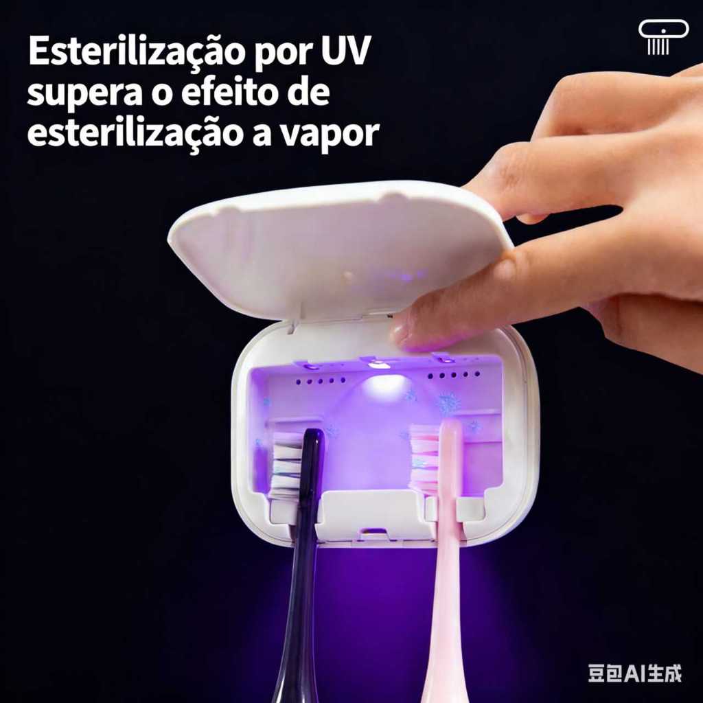Mini Estojo Portátil Para Desinfecção De Escova De Dentes UV Caixa De Cabeça Secagem Esterilizador USB Recarregável em Oferta na Shopee