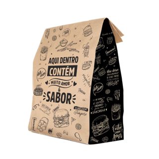 50 Embalagens Saco Kraft Para Delivery - PP. P. M. G. GGFast Food, Burger, Lanches, Salgados em Oferta na Shopee