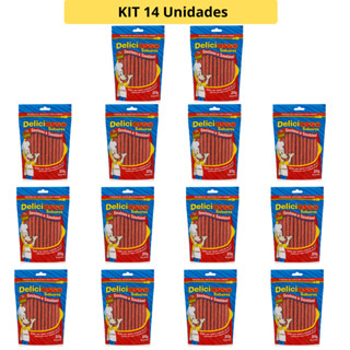 PETISCO PALITO OSSO DELICIOSSO CARNE FINO 200G - KIT 14 em Oferta na Shopee