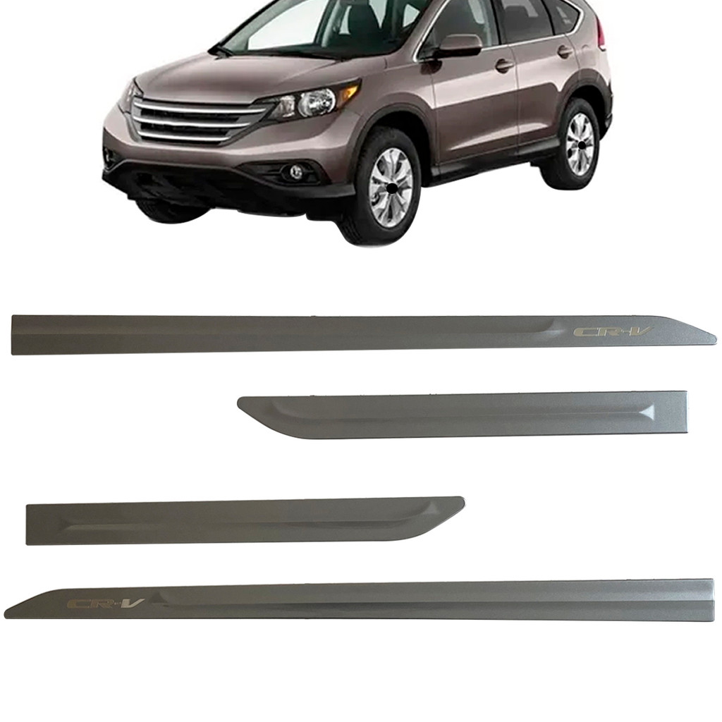 Jogo Friso Lateral Pintado CRV Cinza Iridium NOVO