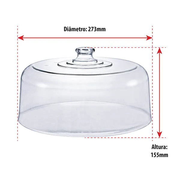 Tampa em Acrílico - Viena em Oferta na Shopee