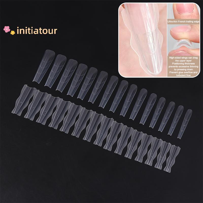 [Init-t] 60 Peças Formas De Unhas Sanduíche Molde Para Extensão Qui Ferramentas De Forma De Plástico Iniciantes Profissi em Oferta na Shopee
