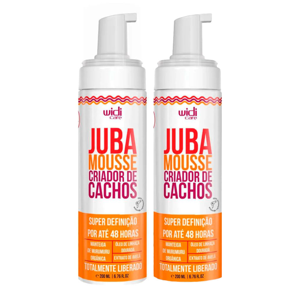 Kit 2 Mousse Widi Care Juba Criador de Cachos 200ml em Oferta na Shopee