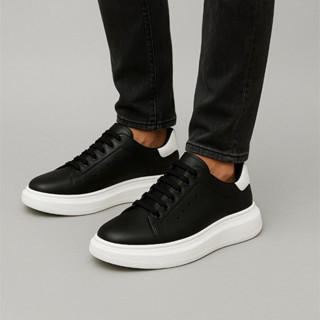 Tenis Casual Masculino Branco Preto Sneaker Casual Sola Alta Aumente 5 cm  Envio Imediato em Oferta na Shopee