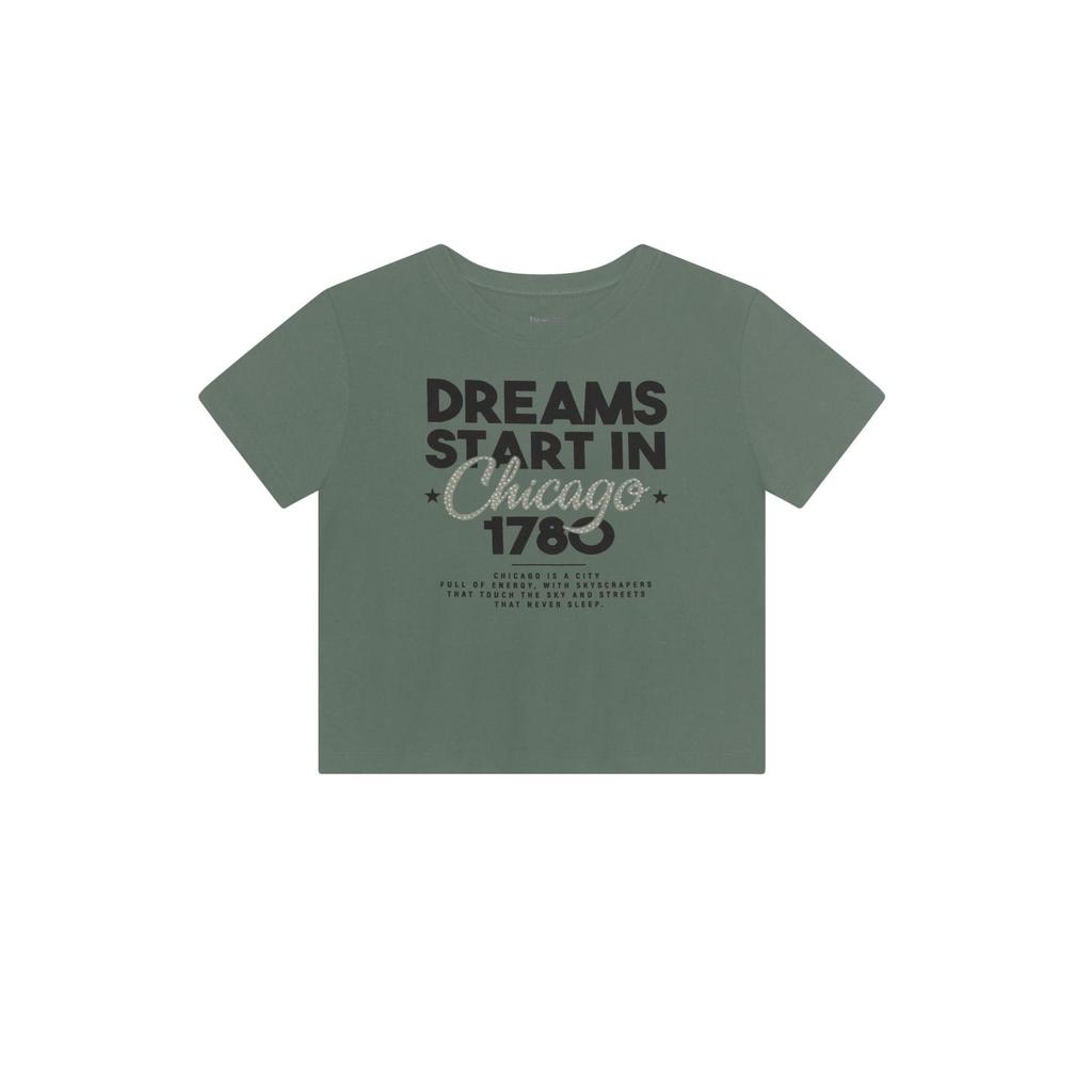 Blusa teen menina brilhante Brandili Young em Oferta na Shopee