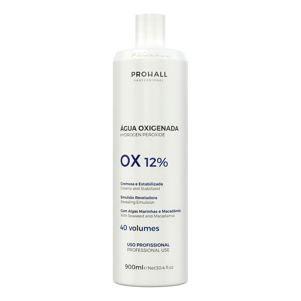 Prohall Água Oxigenada Ox 40 Vol. Cream 900ml