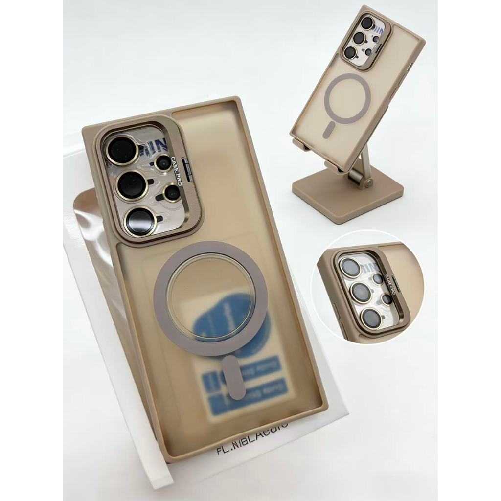 Capa Magnética  FOSCA Para SAMSUNG S23ULTRA/S24 S24PLUS S24ULTRA S25 PLUS/ ULTRA Com pelicula Protetora De Lenteji