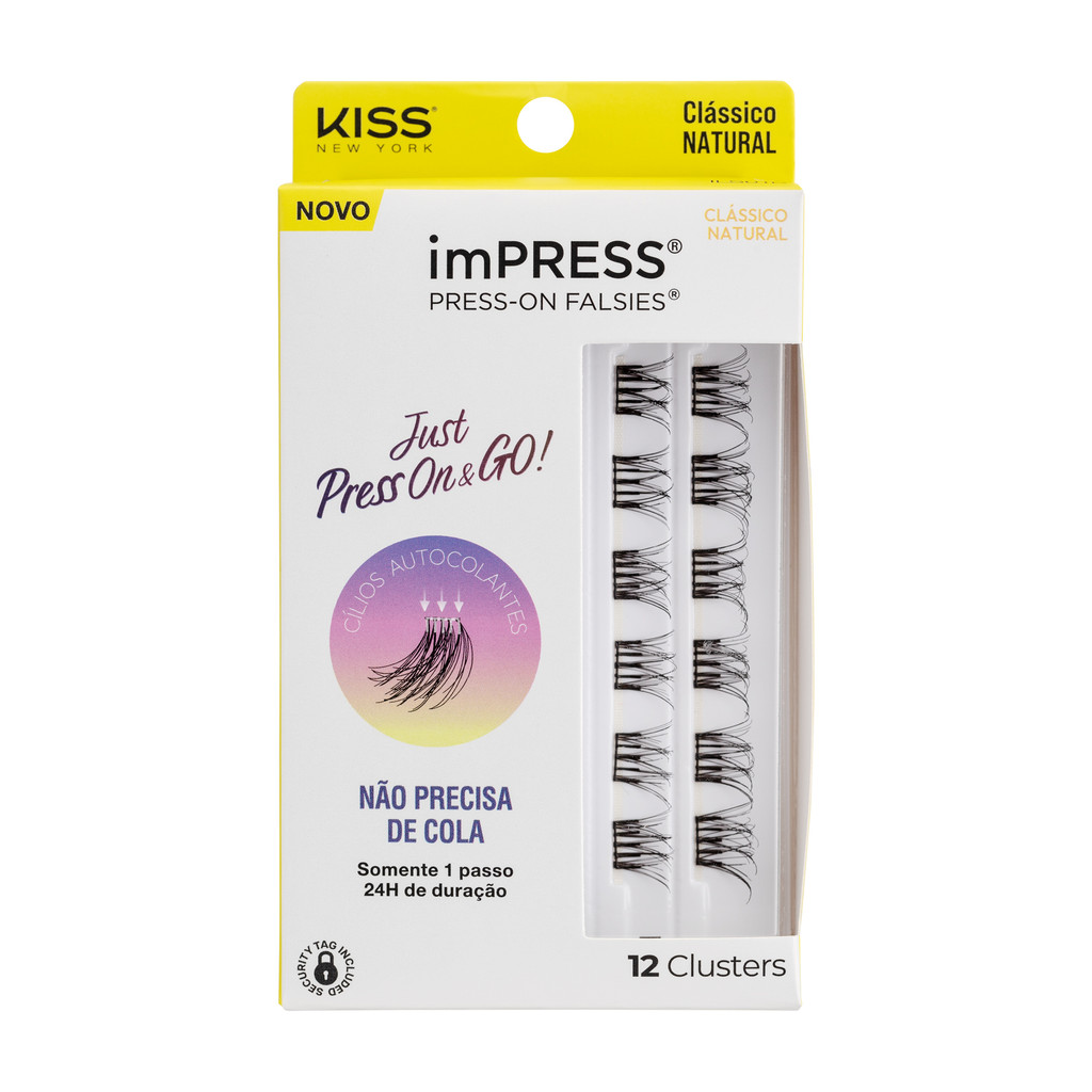 Cílios Postiços imPRESS Mini REFIL Clássico Natural - Kiss New York
