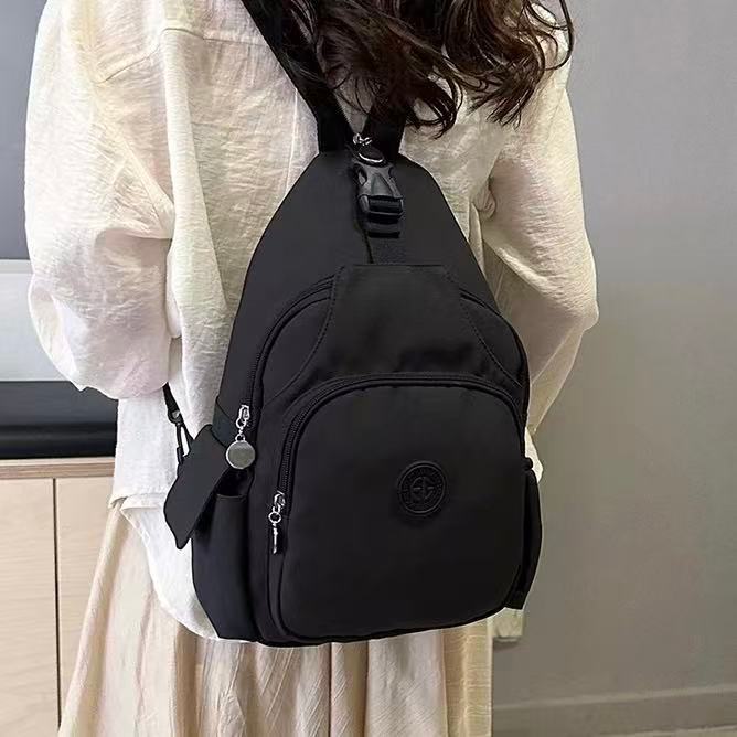 Bolsa De Peito Casual Bolsa De Ombro Unissex Transversal Mochila Multifuncional Nylon X214  LING em Oferta na Shopee