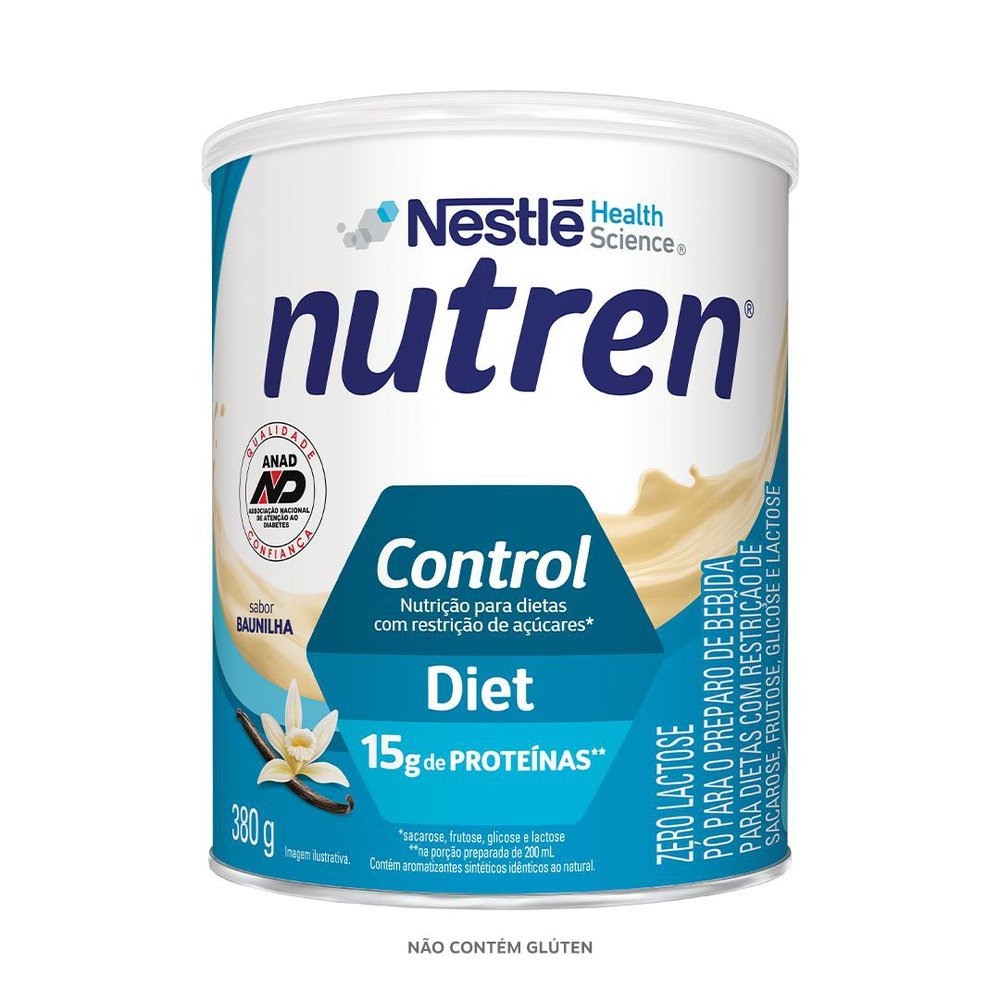 Nutren Control Diet Baunilha Complemento Alimentar 380g em Oferta na Shopee