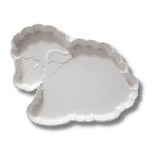 Bandeja Decorativa Cordeiro Branco 24cm em Oferta na Shopee