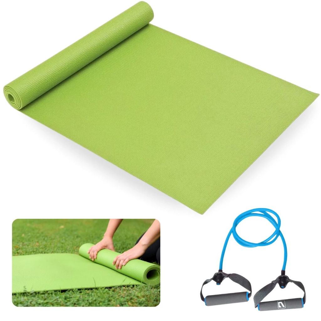 Conjunto Colchonete 1,73m + Extensor Elástico 1 Via Forte Pilates