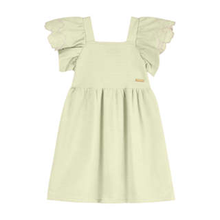 Vestido Infantil Menina Manga Bordada Colorittá Verde em Oferta na Shopee