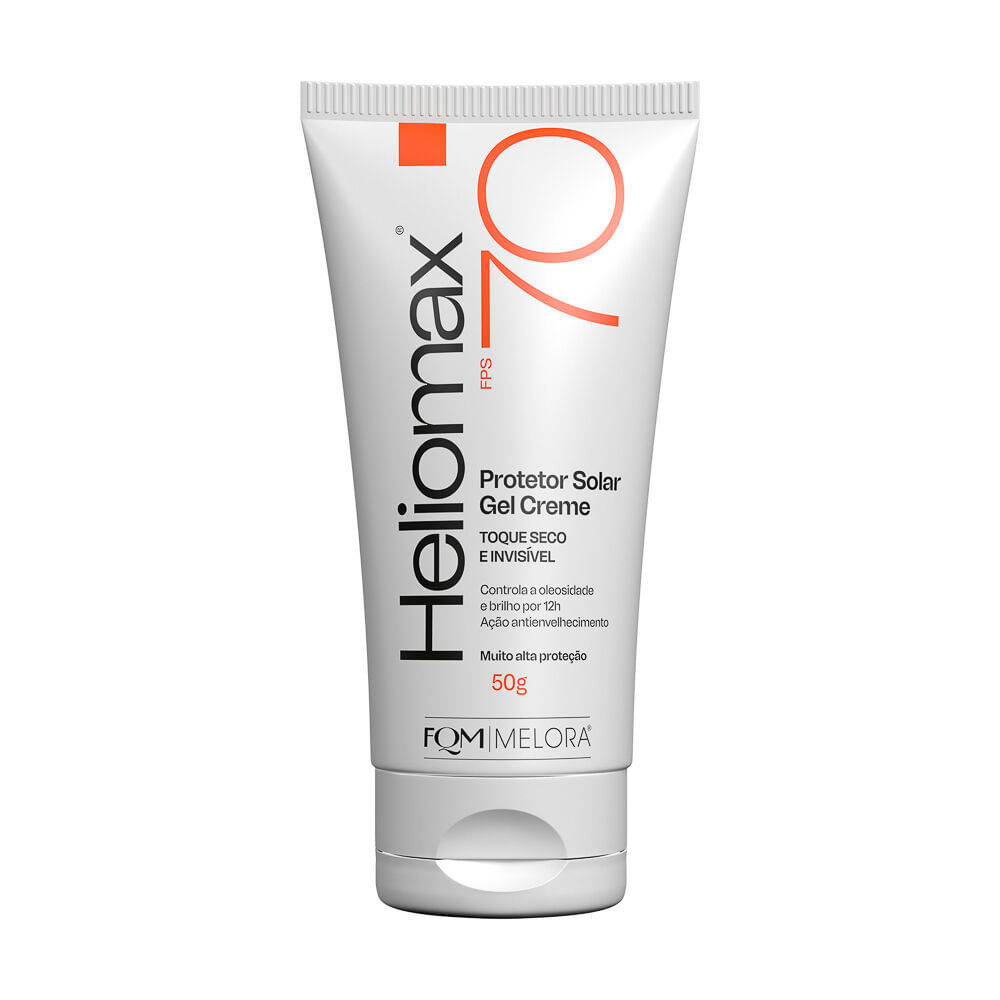 Heliomax Protetor Solar Gel Creme FPS 70 Sem Cor 50g em Oferta na Shopee