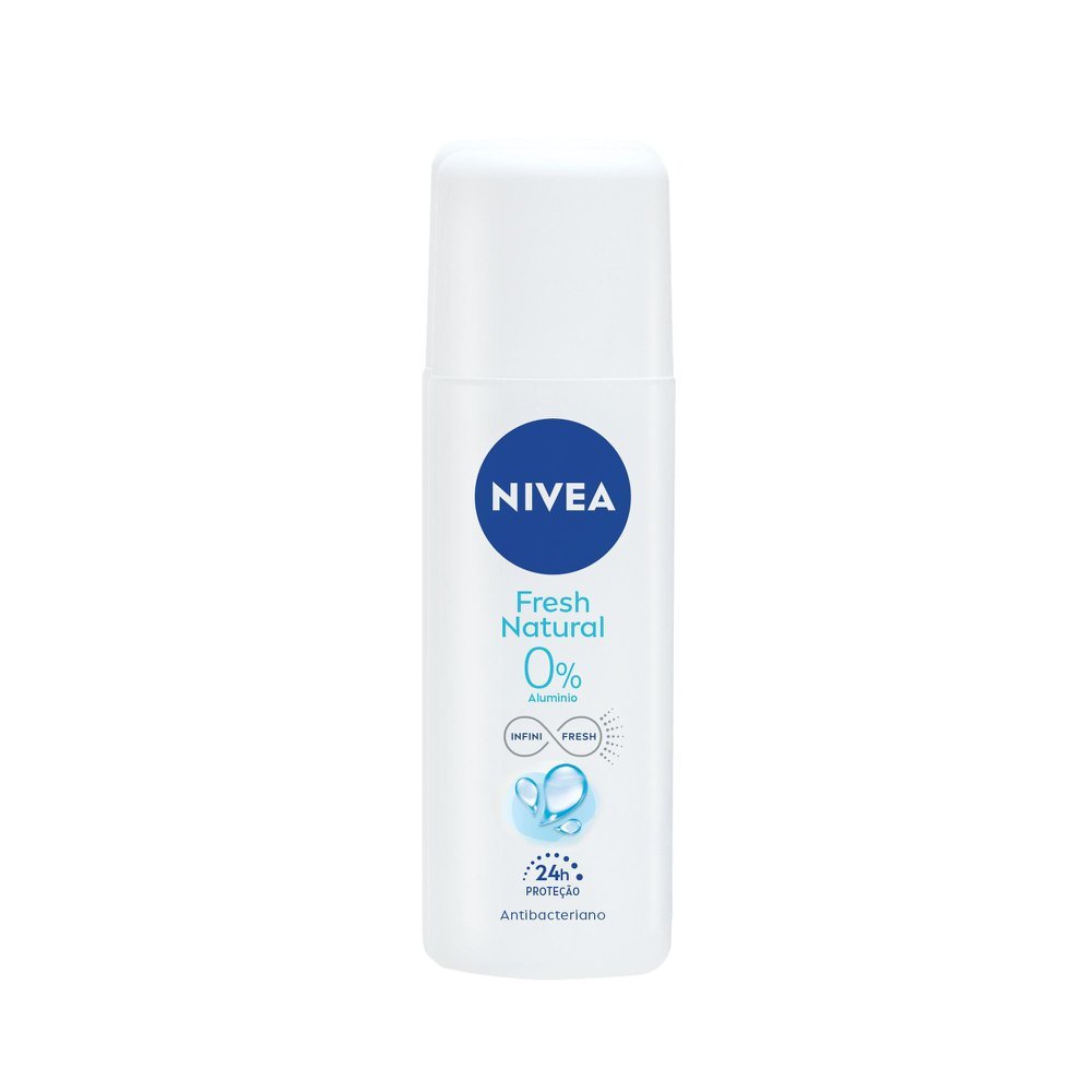 Desodorante Nivea Fresh Natural Spray Infini Fresh Antibacteriano 24h Proteção 90ml em Oferta na Shopee
