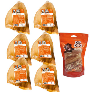 Cachorro Orelha Bovina Para Cães Mordedor Natural Desidratado Adestrador Pet Diversos Kits Petisco em Oferta na Shopee