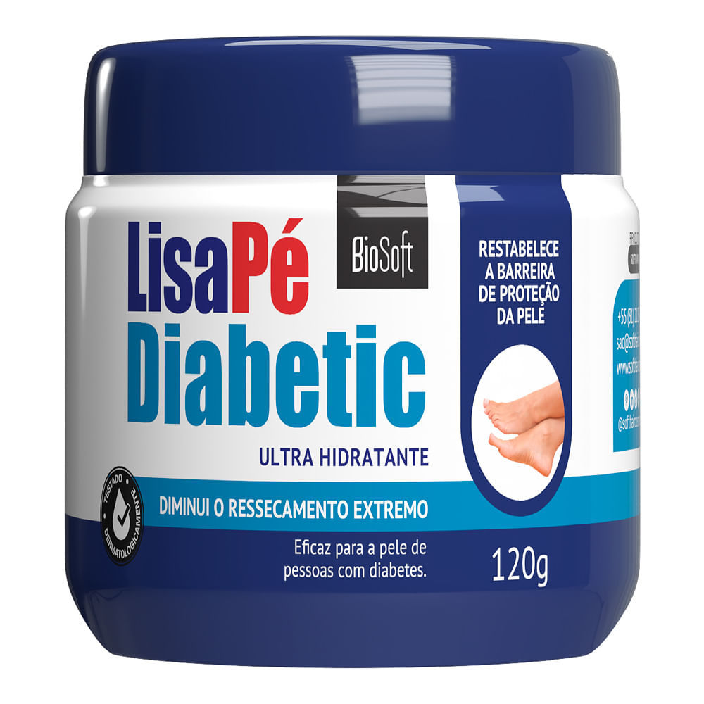 Creme para os Pés Lisa Pé Diabetic Ultra Hidratante 120g em Oferta na Shopee