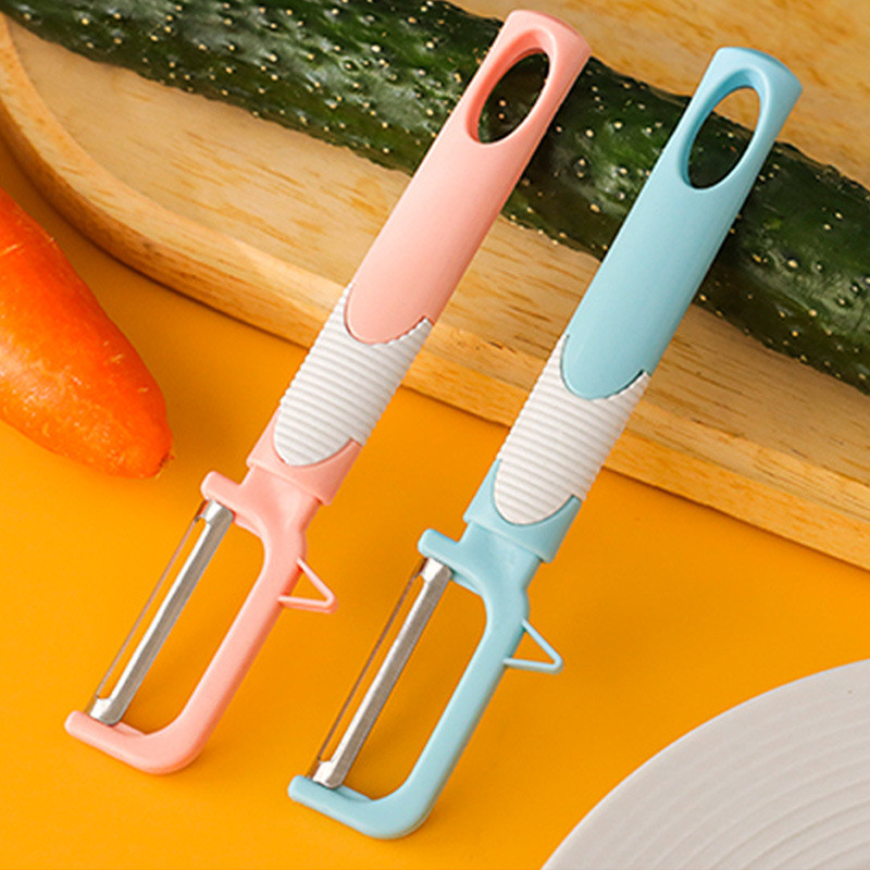 Descascador Manual para Legumes e Frutas Inox com Cabo de Nylon
