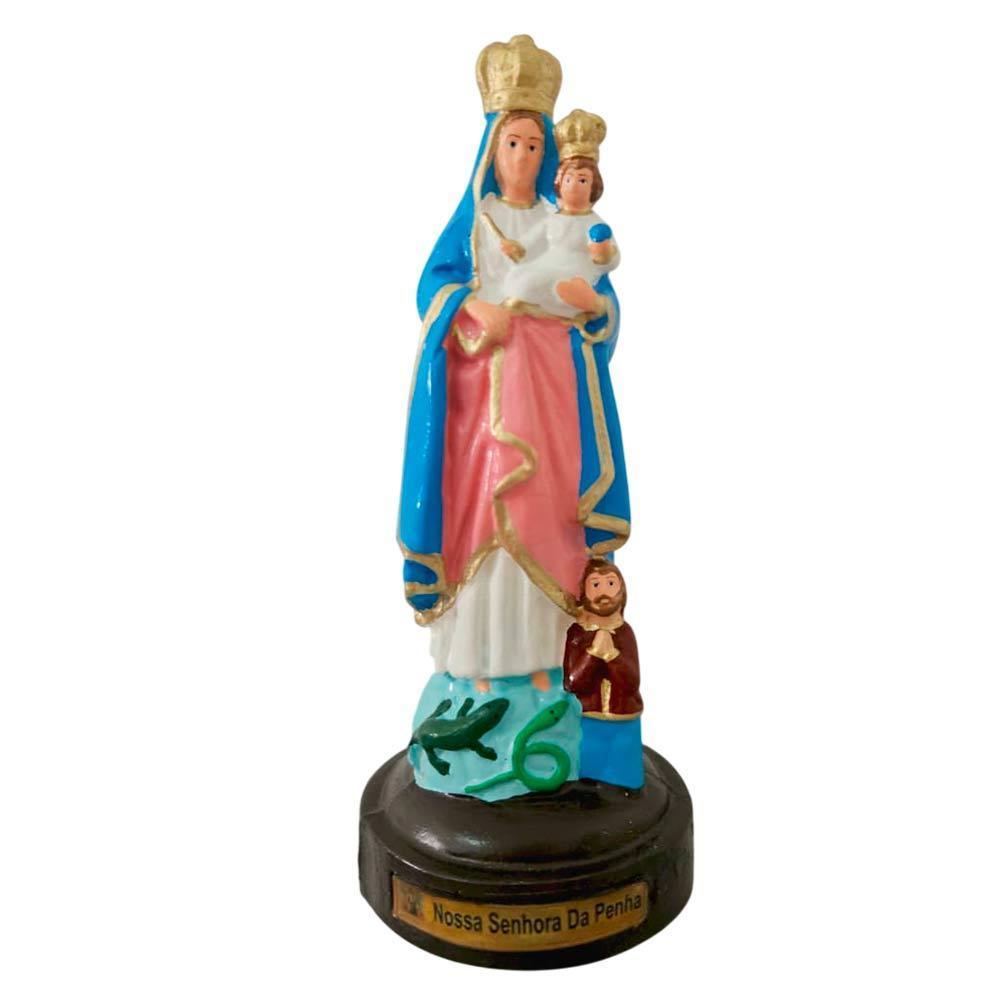 Imagem de Nossa Senhora da Penha em Borracha Inquebrável - 20 cm Arte Sacra Imagem Católica