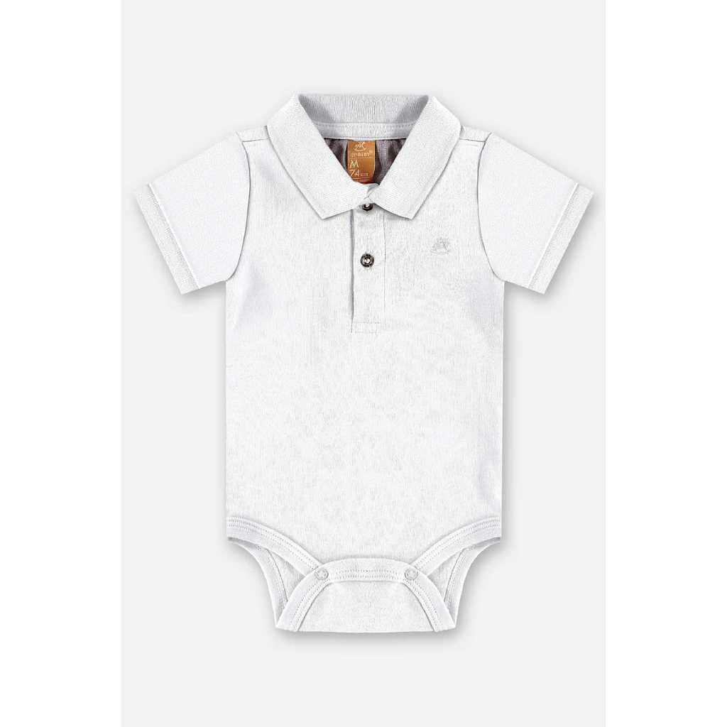Body Polo em Suedine Bebê Menino Up Baby