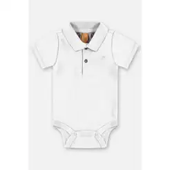 Body Polo em Suedine Bebê Menino Up Baby