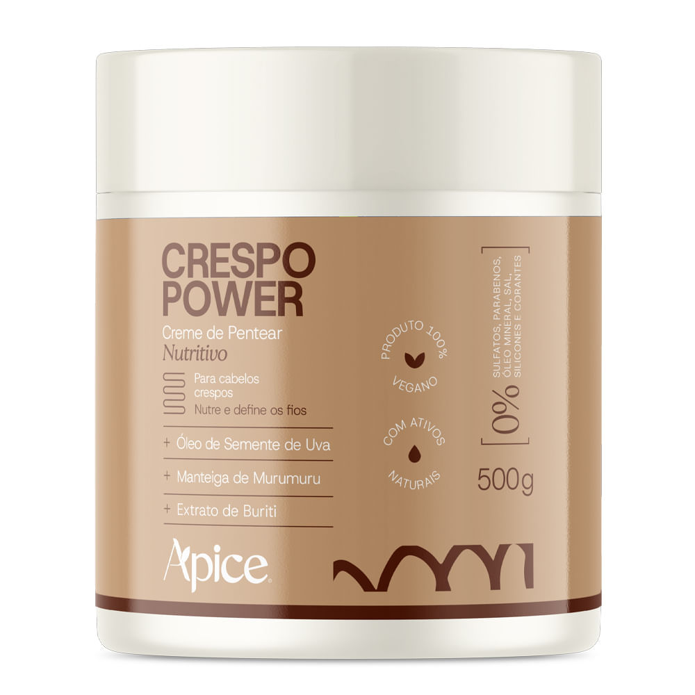 Creme De Pentear Apice Crespo Power 500g em Oferta na Shopee