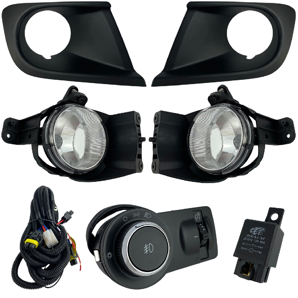 Kit Farol Milha Chevrolet Onix Prisma Joy Botão Original H27