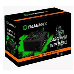 Fonte ATX Gamemax 650W GP650 com Cabo PFC Ativo 80 Plus Bronze Preto