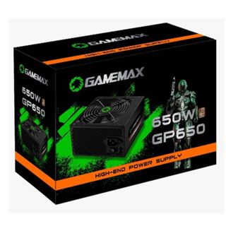 Fonte ATX Gamemax 650W GP650 com Cabo PFC Ativo 80 Plus Bronze Preto em Oferta na Shopee