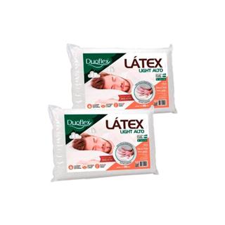 Travesseiro T. Látex Light LP1101 c/ Capa Dry Fresh Kit c/ 2 Un (50x70) - Duoflex em Oferta na Shopee