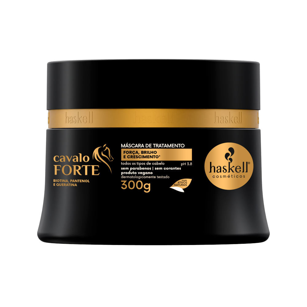 Máscara de Tratamento Haskell Cavalo Forte 300g em Oferta na Shopee