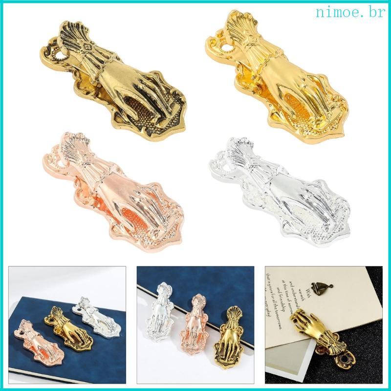 Nim Clipe Metal, Clipes Livro Formato Mão Para, Suportes Página Retrô Pastas