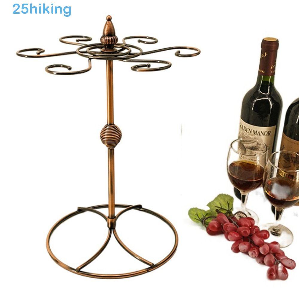 Suporte De Taça De Caminhada , Copo De Vidro De Vinho Independente Pendurado Exibição De Óculos De Bebida De Drenagem Rá