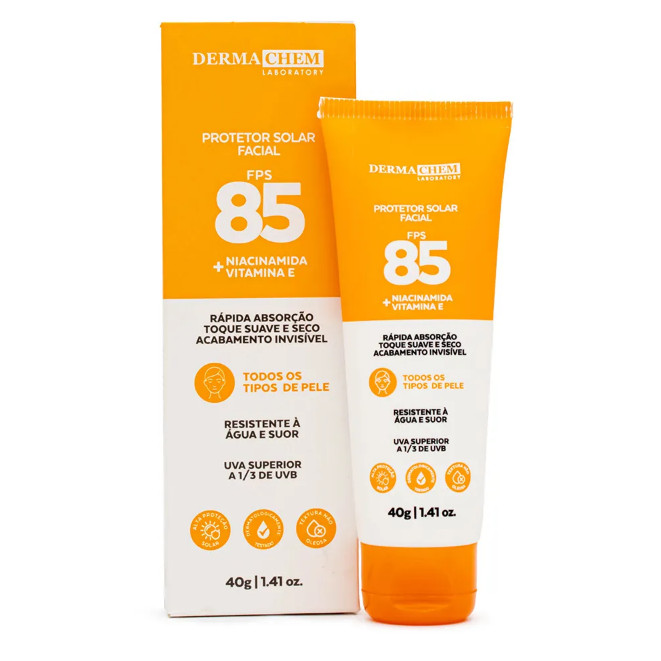 DermaChem Protetor Solar Facial FPS 85 40g