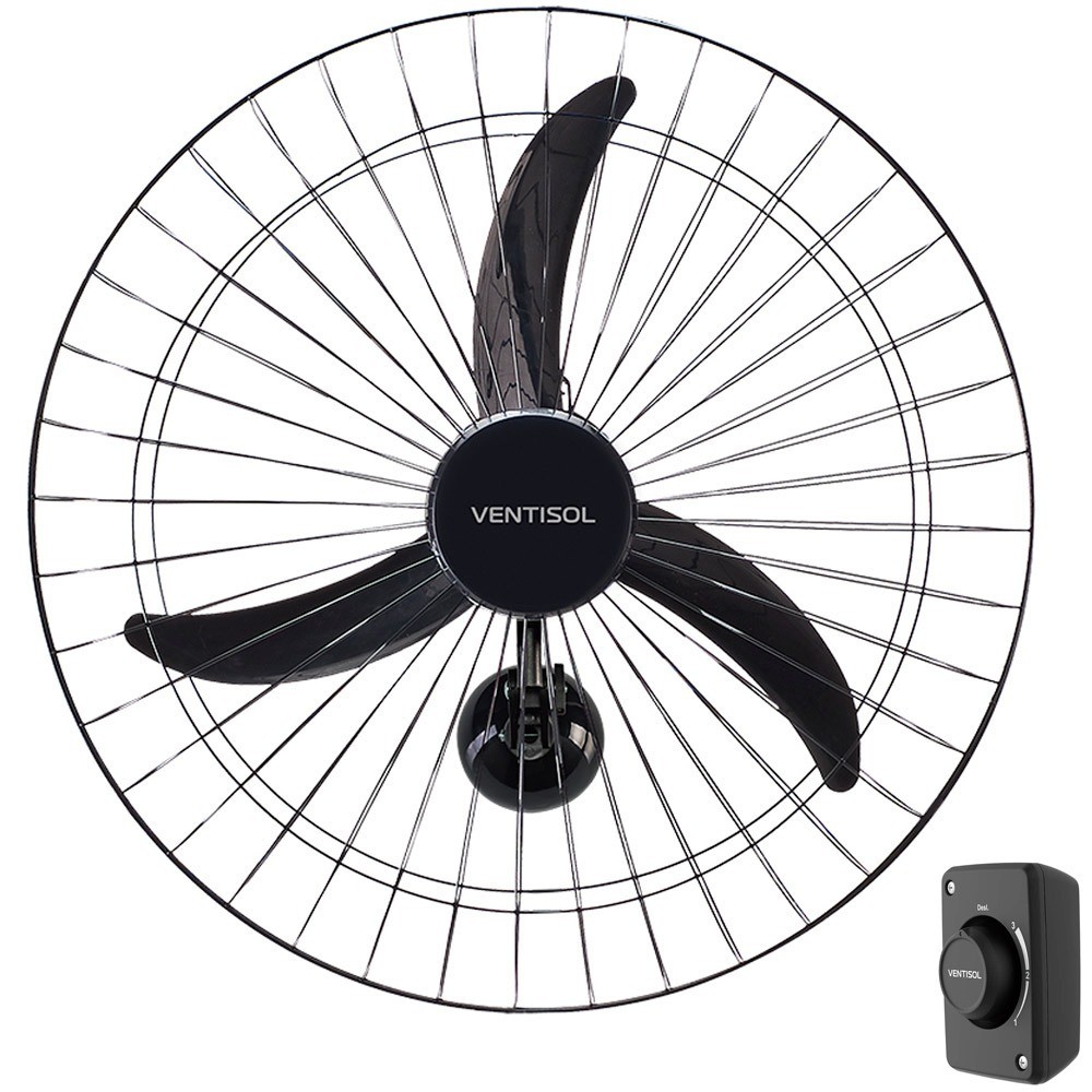 Ventilador de parede oscilante 60 cm - Ventisol