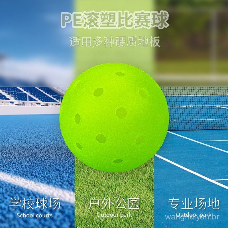 Bolas de pickleball de alta dureza e resistentes ao desgaste para competição, feitas sob medida na fábrica de origem, 50