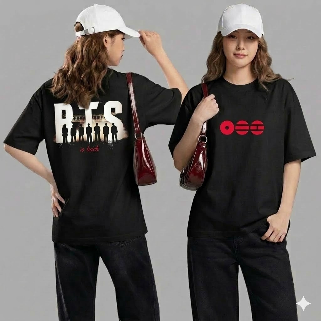 Camiseta Bts Tour 2026 K-pop Camisa 100% Algodão Premium em Oferta na Shopee
