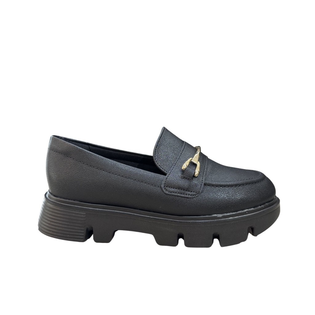 Mocassim Modare 7409.102 Tratorado Conforto Solado Eva Preto